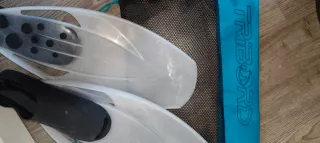 Aletas de buceo/snorkel transparentes