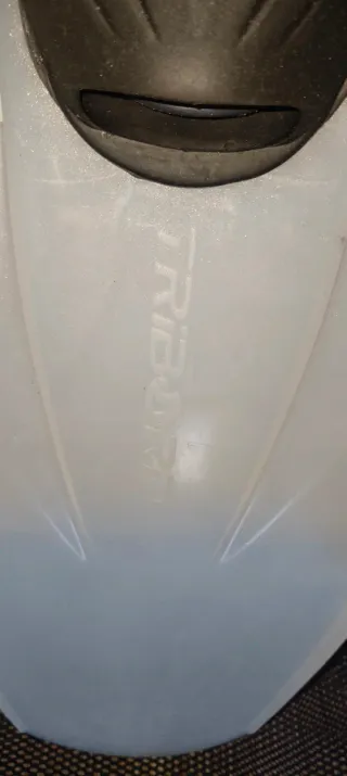 Aletas de buceo/snorkel transparentes