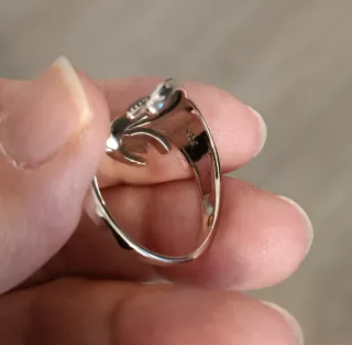 Anillo Étnico Ajustable Negro/Plata