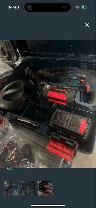 Taladro Bosch con baterías y maletín