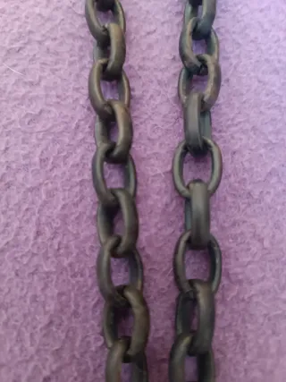 Collar gótico cruz roja y dorada