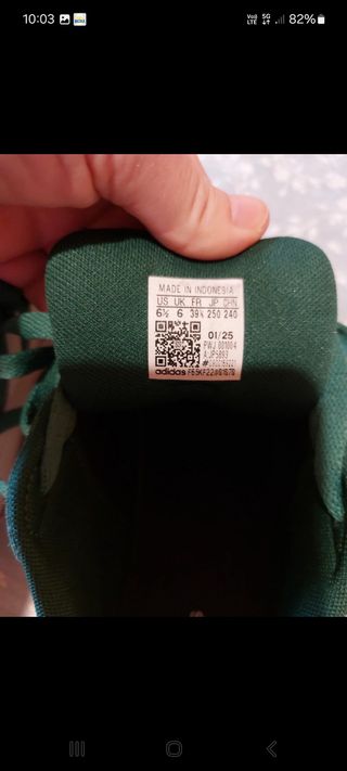 Sneakers Adidas donna verdi e bianche