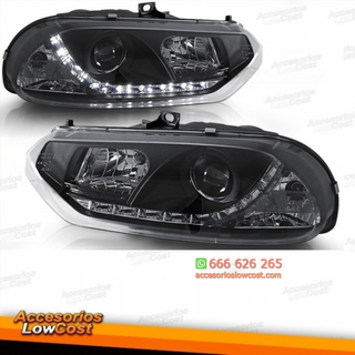 Faros Alfa Romeo 156 97-03 con luz diurna LED Fon