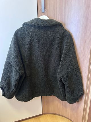 Chaqueta Zara Verde Borreguito