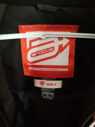 Chaqueta Moto Mujer Negra y Rosa