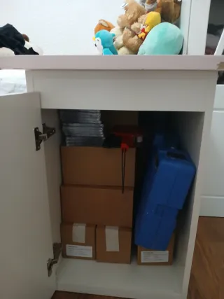 Mueble Almacenamiento Infantil Rosa