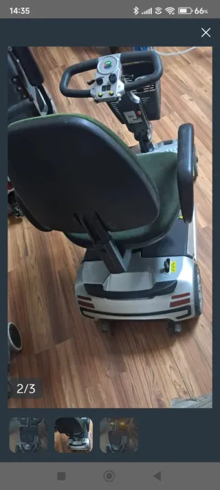 Silla de ruedas eléctrica con cesta