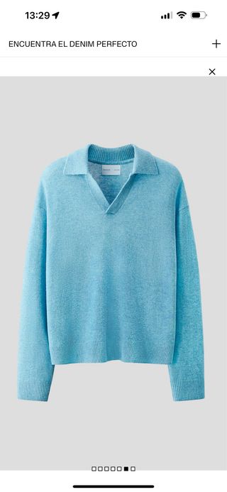 Jersey Polo Lana Hombre T/L Aguamarina