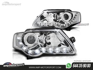 FAROS DELANTEROS LUZ DIURNA LED PARA VOLKSWAGEN PASSAT 3C