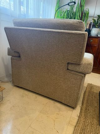 Pack 2 sillones beige salón muy comodos