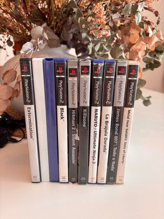 Consola PS2 con Mandos, Microfonos y Juegos