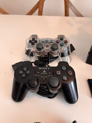 Consola PS2 con Mandos, Microfonos y Juegos