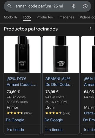 Armani Code Parfum Giorgio Armani 125ml