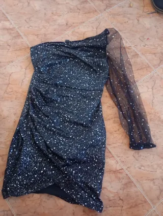 Vestido fiesta lentejuelas talla M