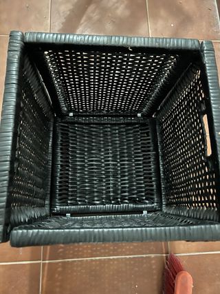 Cestas mimbre negra para estanteria KALLAX