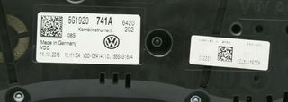 Cuadro de Instrumentos Velocímetro VW Golf MK7 5G1920741A A2C94774700