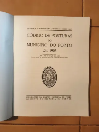 Código de Posturas do Município do Porto (1905)