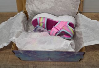 Sandalias rosa con luz Skechers para niña talla 23