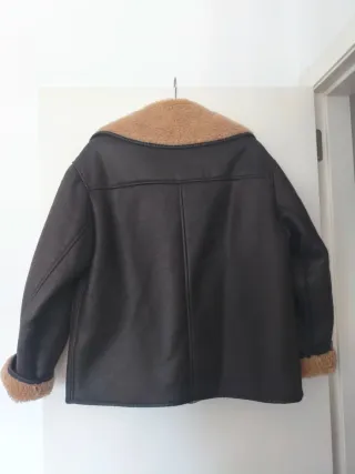 Abrigo aviador Zara borreguito mujer Talla M