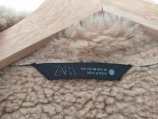 Abrigo aviador Zara borreguito mujer Talla M