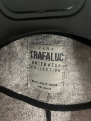 Abrigo Zara Gris Lana