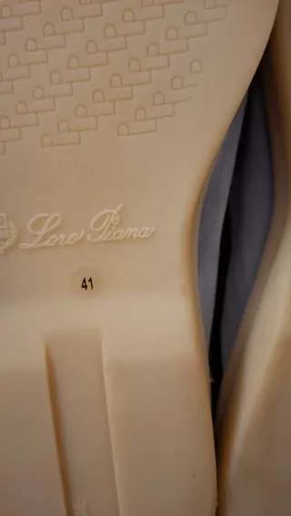 Mocassini Loro Piana Donna Azzurro Camoscio