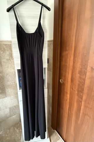 Vestito lungo nero e bianco nuovo