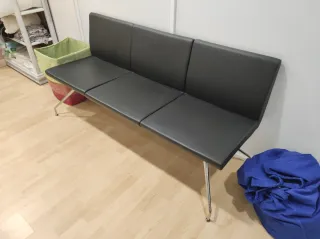 Sofá 3 plazas negro