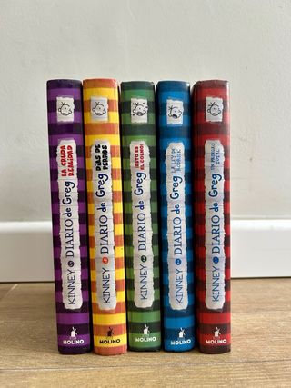 Libros del 1 al 5 del diario de greg