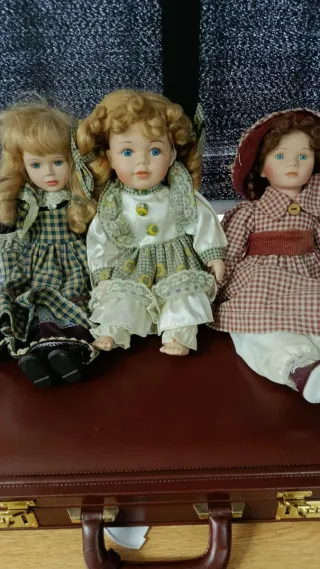 3 Muñecas de Porcelana Antiguas