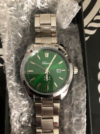 Reloj Denversi Nuevo Verde y Plateado