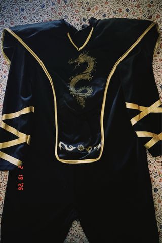 Disfraz Ninja Dragón Negro Talla 116