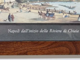 Quadretto stampa Napoli Riviera di Chiaia