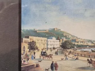 Quadretto stampa Napoli Riviera di Chiaia