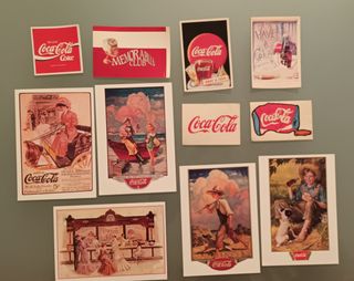 Calendario Coca-Cola 1996 e cartoline
