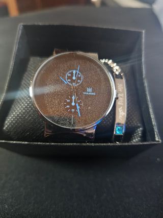 Reloj SHAARMS Negro y Plateado