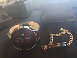 Reloj SHAARMS Negro y Plateado