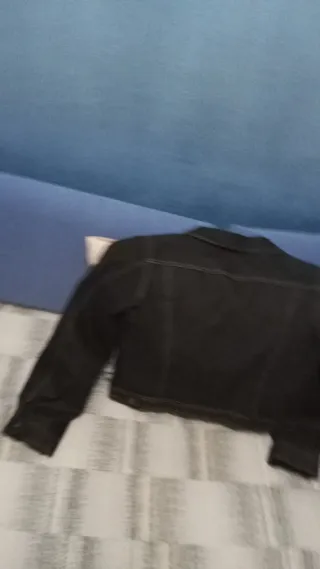 Giubbotto jeans nero