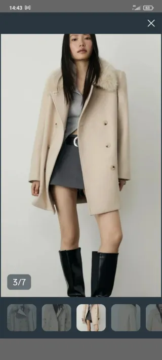 Abrigo Stradivarius con etiqueta. Talla L