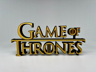 Logo 3D JUEGO DE TRONOS GOT | Decoración Colección