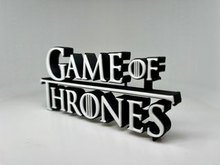 Logo 3D JUEGO DE TRONOS GOT | Decoración Colección