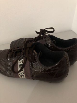 Bikkembergs Piel Charol Vintage Marrón