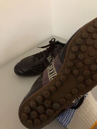 Bikkembergs Piel Charol Vintage Marrón