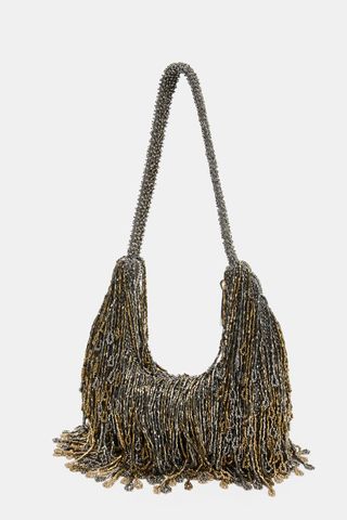 BOLSO HOMBRO FLECOS ZARA