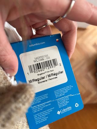 Pantalones de esquí Columbia blancos