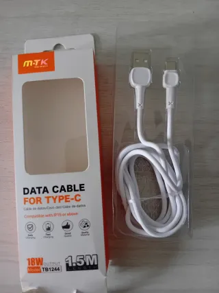 Cavo USB-C MTK 1.5m 18W NUOVO