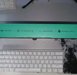 Teclado Mecánico 61% Blanco SOLO ENVIOS