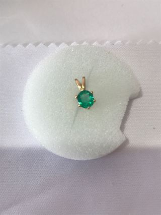 Dije Oro 18k Esmeralda Colombiana