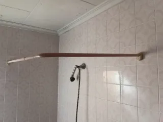 Barra extensible cortina ducha bañera
