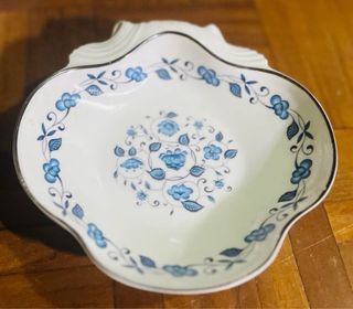 Plato Bidasoa porcelana azul y blanco